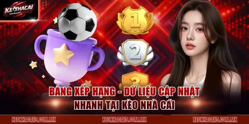 Bảng xếp hạng - Dữ liệu cập nhật nhanh tại Kèo Nhà Cái