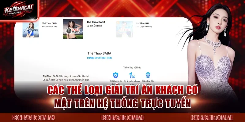 Các thể loại giải trí ăn khách có mặt trên hệ thống trực tuyến